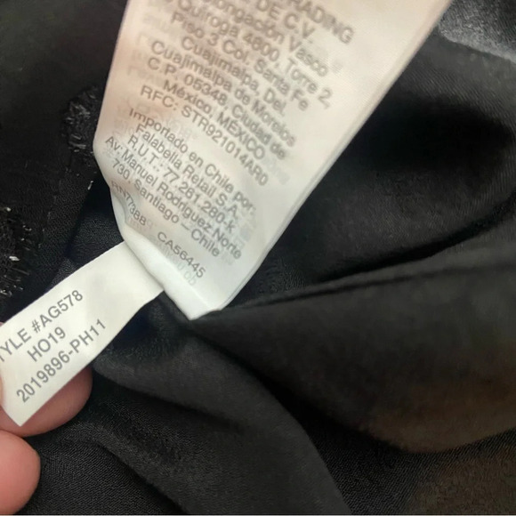 J. Crew Tie-waist V-neck top in metallic dot jacquard black 21265 - Picture 7 of 8